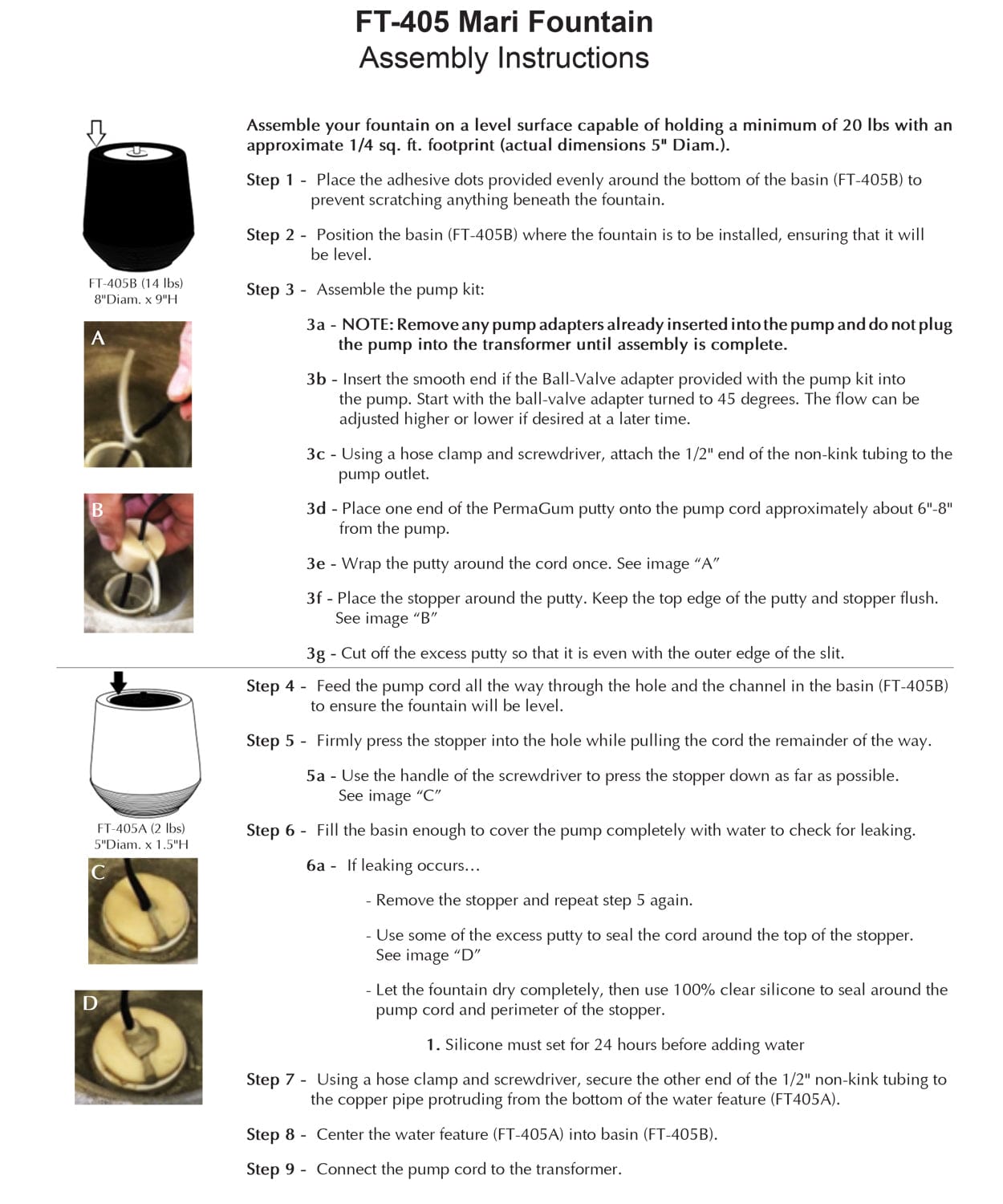 Mari Cast Stone Fountain