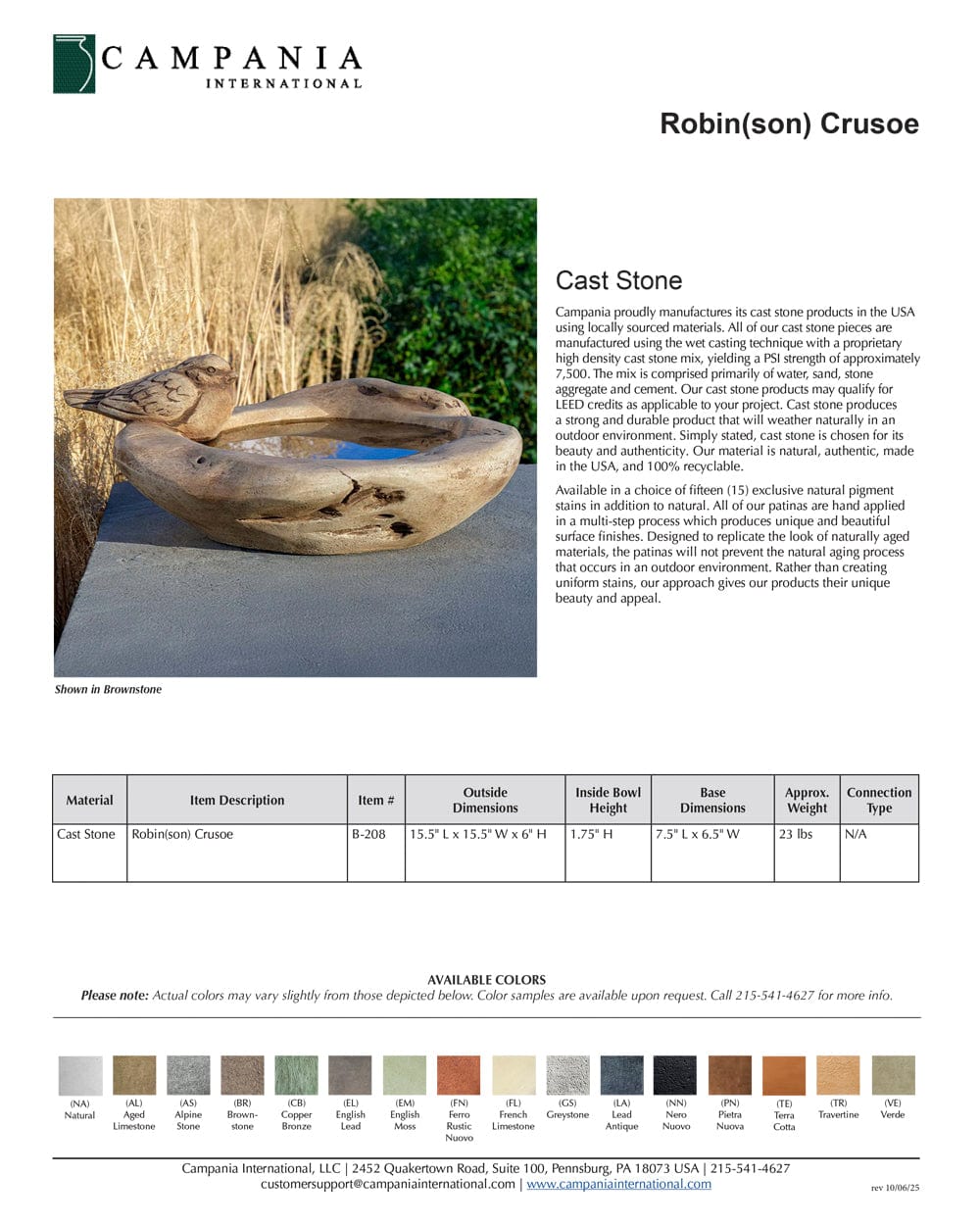 Robin(son) Crusoe Birdbath