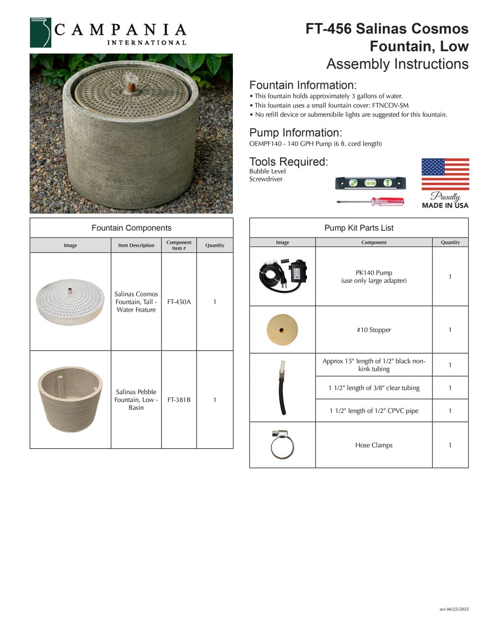 Salinas Cosmos Fountain - Low