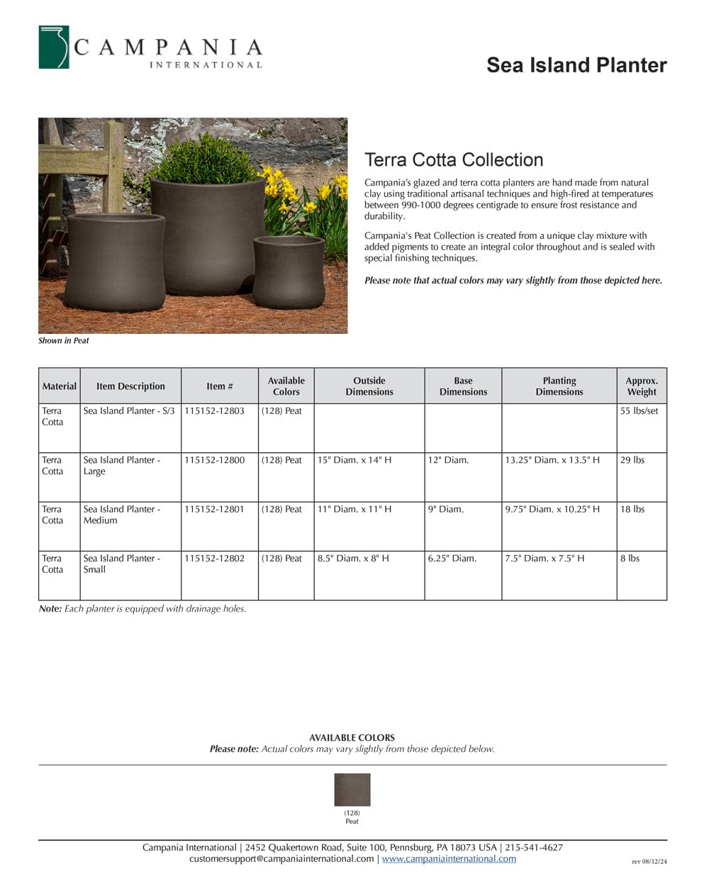 Sea Island Nested Set of 3 | Terra Cotta Collection