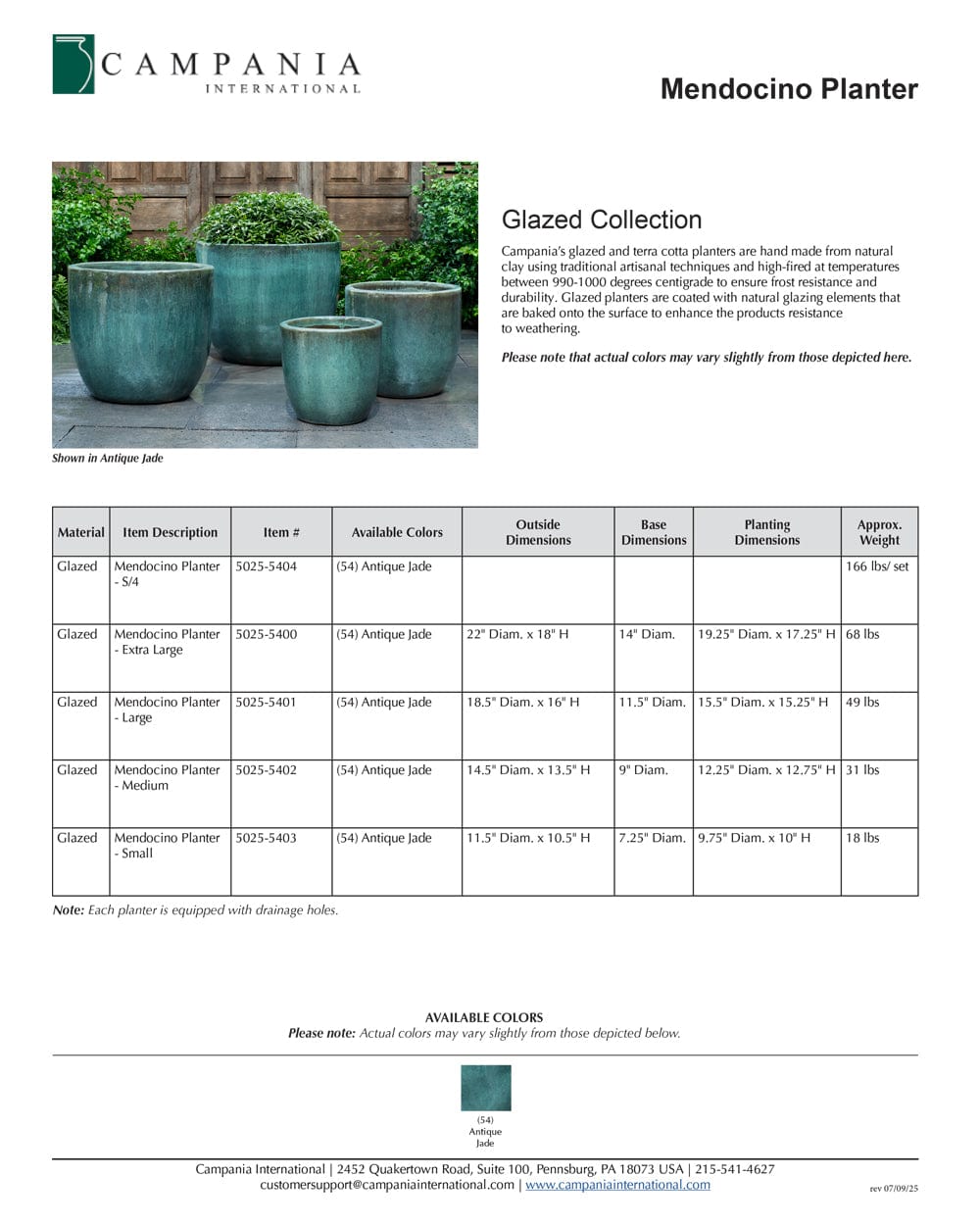 Mendocino Planter Nested Set of 4 | Vicolo Antico Collection