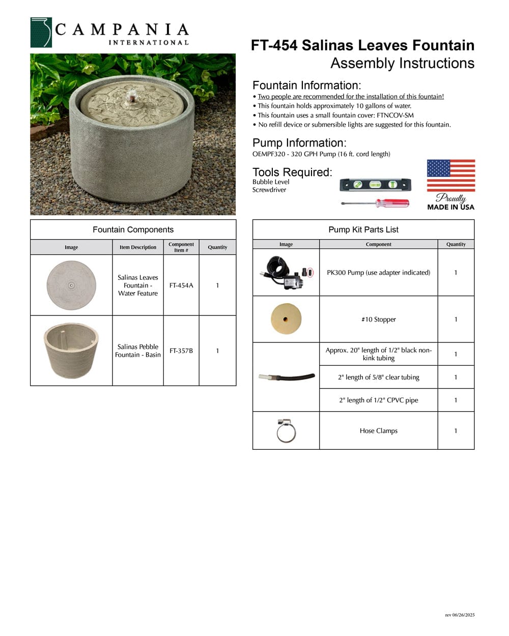 Salinas Leaves Fountain