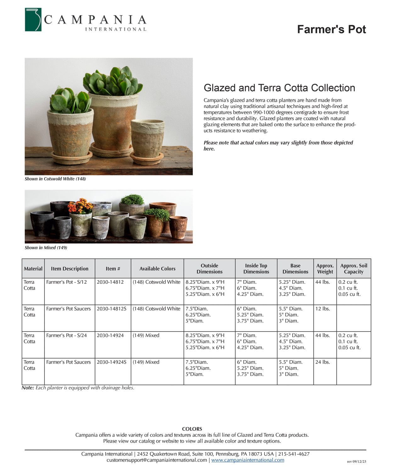 Farmer’s Pot - Set of 12 in Cotswold White