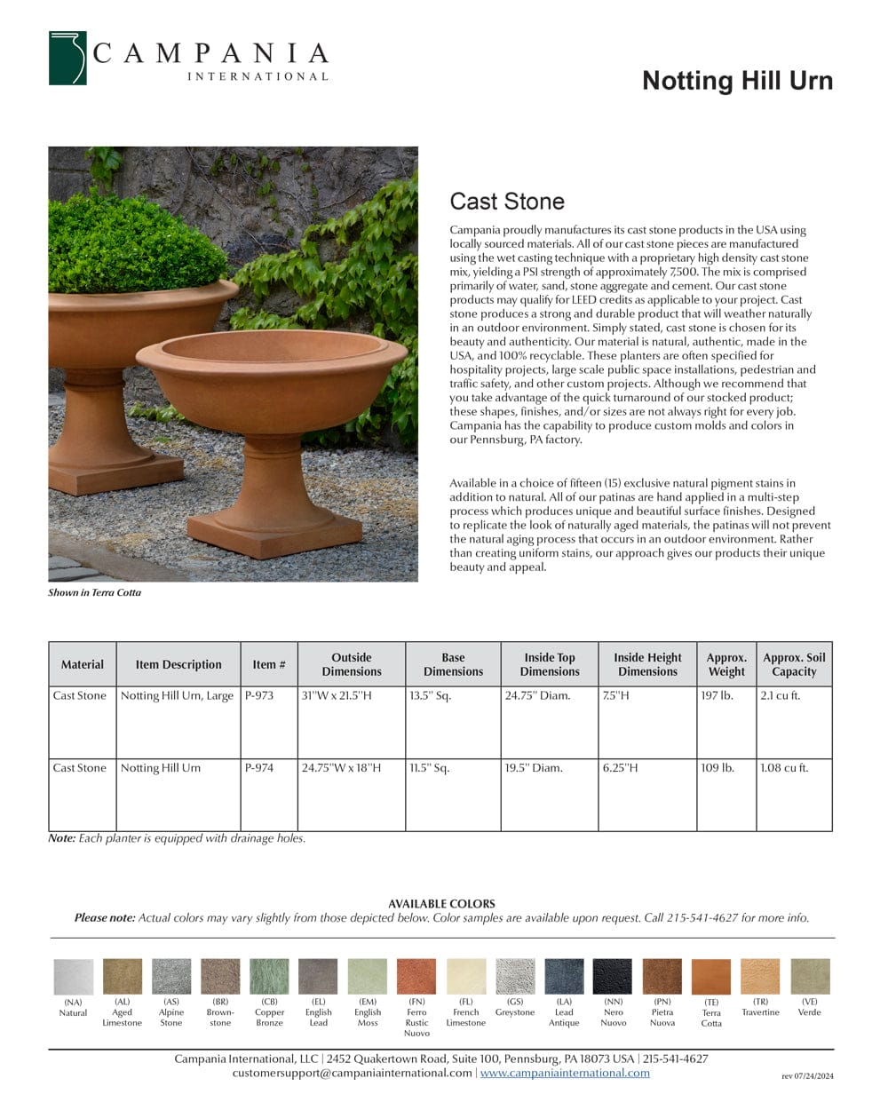 Notting Hill Urn Planter