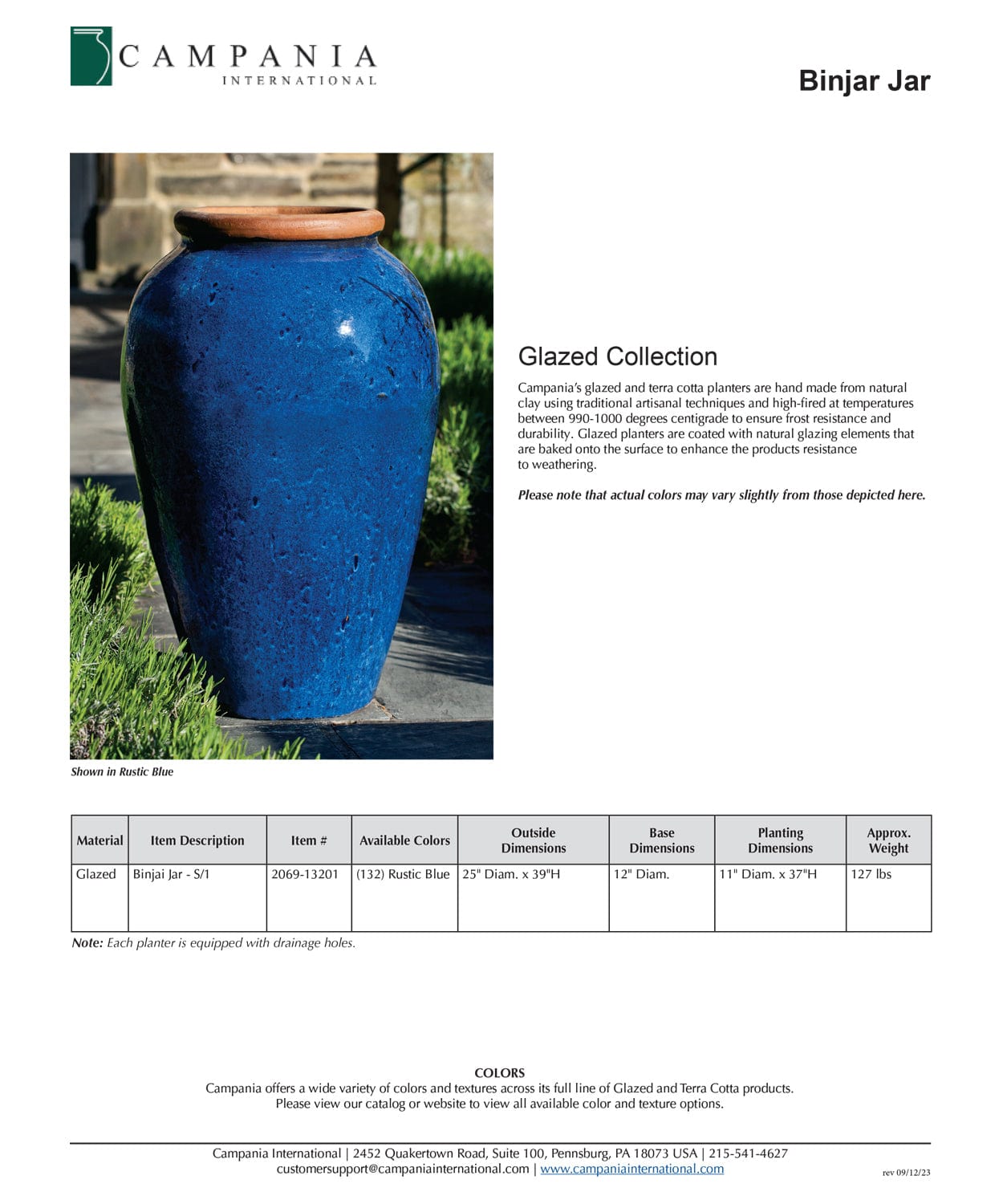 Binjai Jar | Glazed Terra Cotta Planter