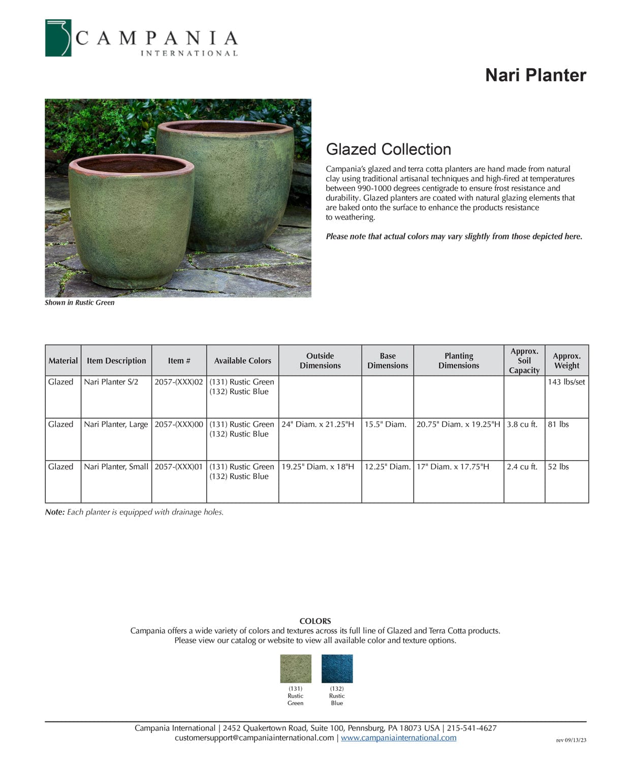 Nari Glazed Planter