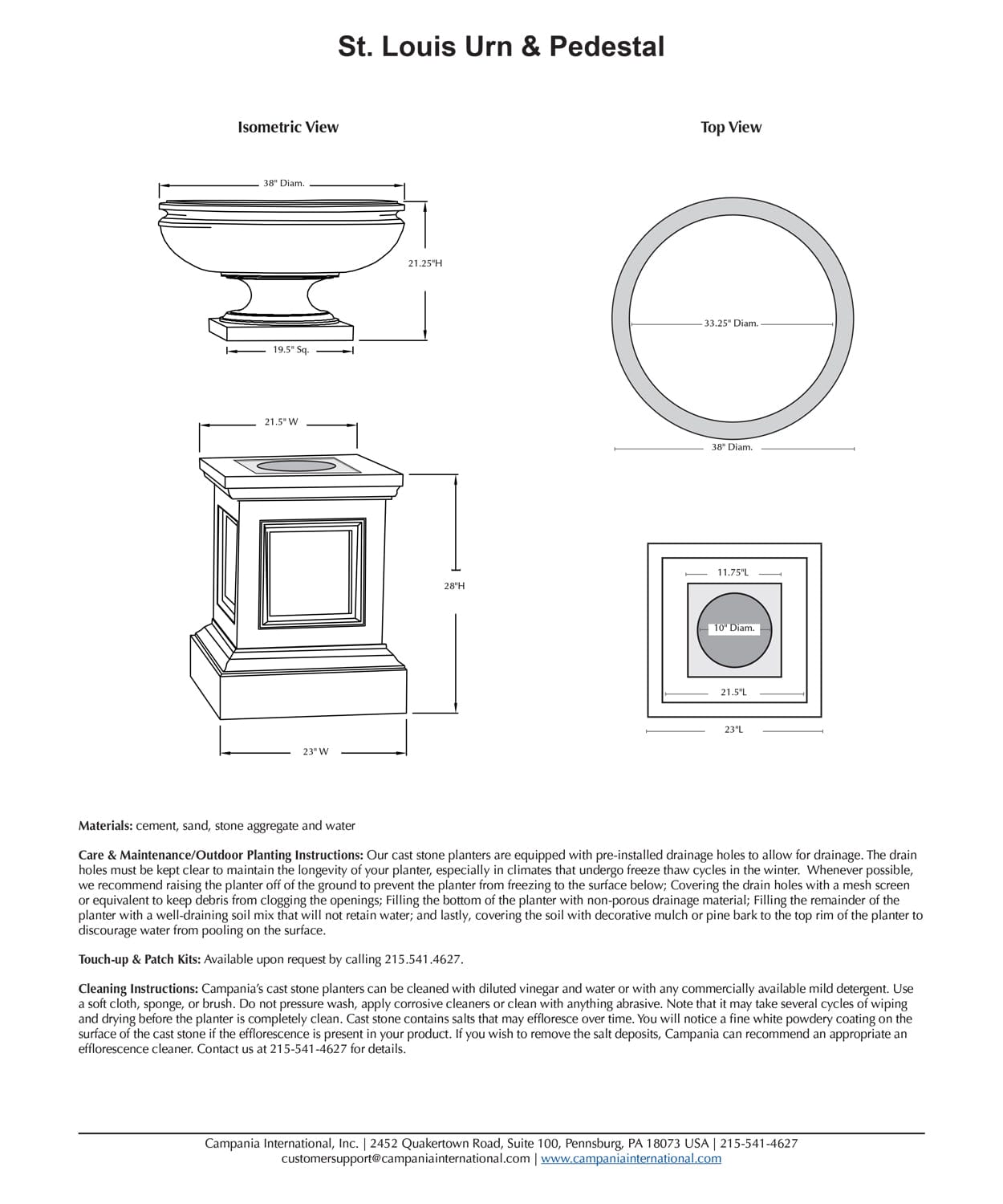 St. Louis Garden Planter