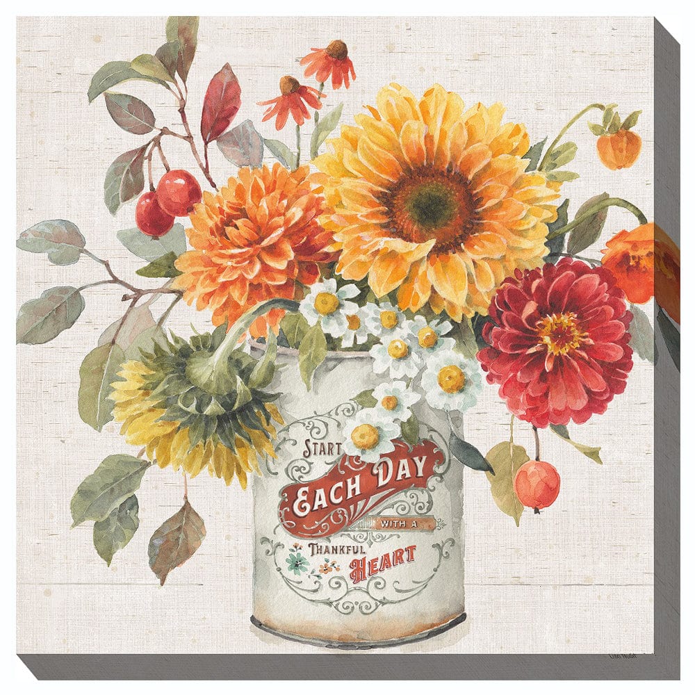 Thankful Heart Canvas Wall Art