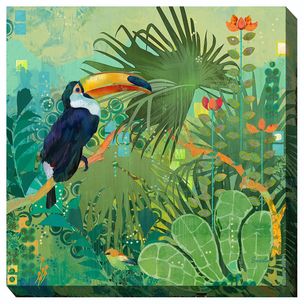 Toucan in Paradise Canvas Wall Art