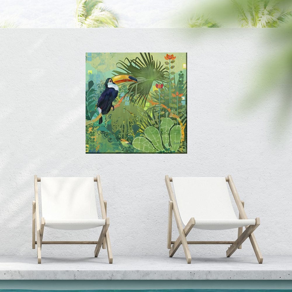 Toucan in Paradise Canvas Wall Art