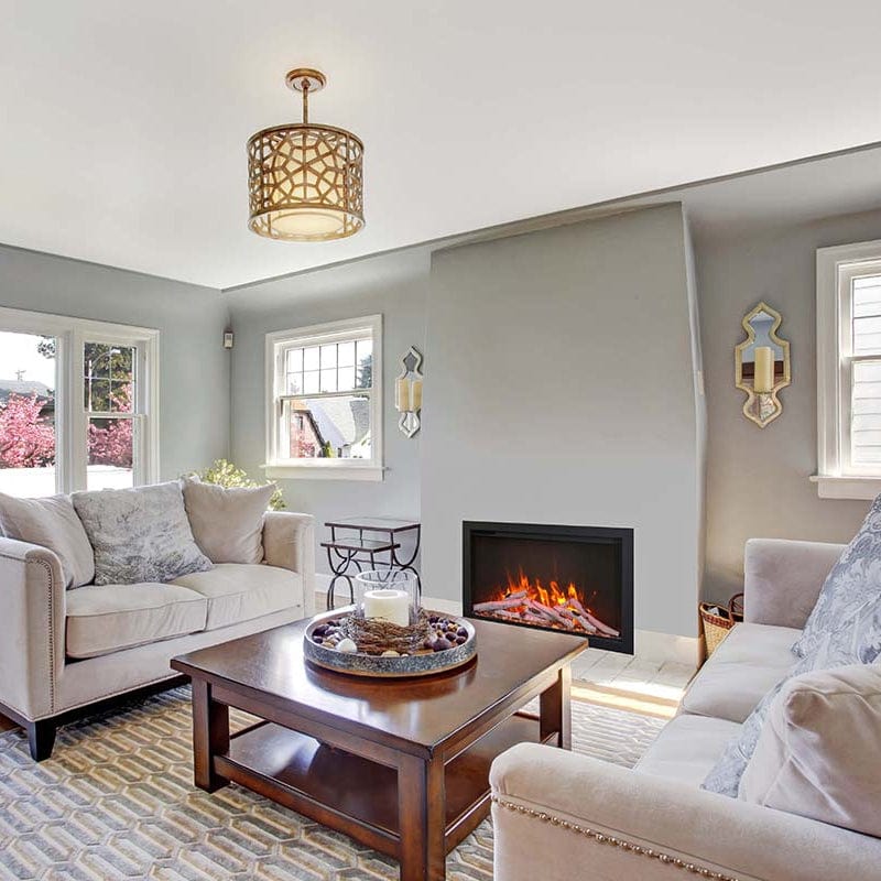 Amantii 33" TRD Bespoke Smart Electric Fireplace Insert