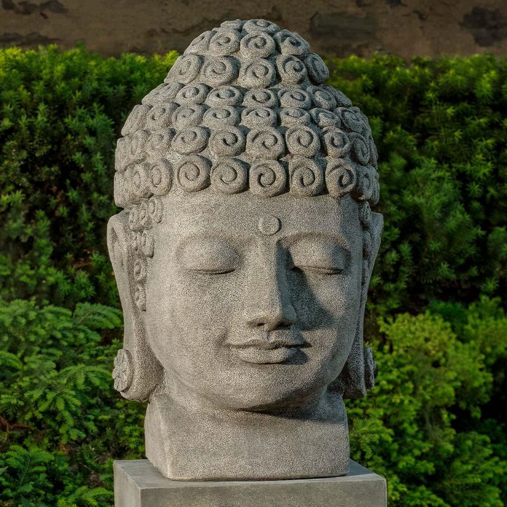 Temple Buddha Head Statue