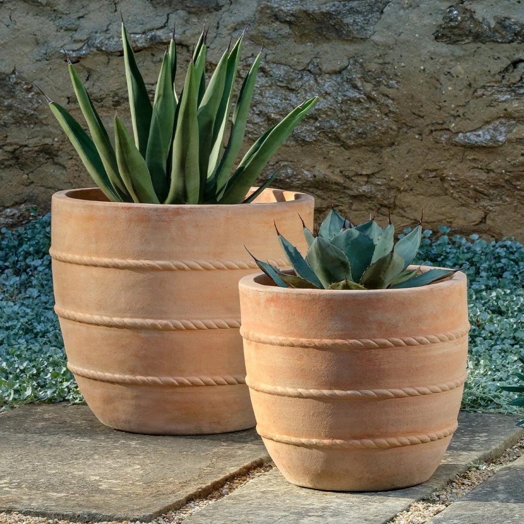 Santorini Planter Nested Set of 2 | Terra Cotta Collection