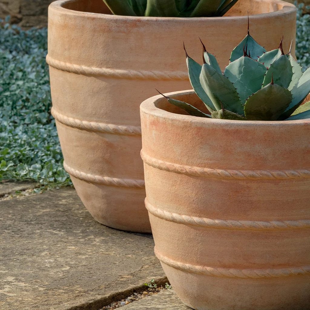Santorini Planter Nested Set of 2 | Terra Cotta Collection