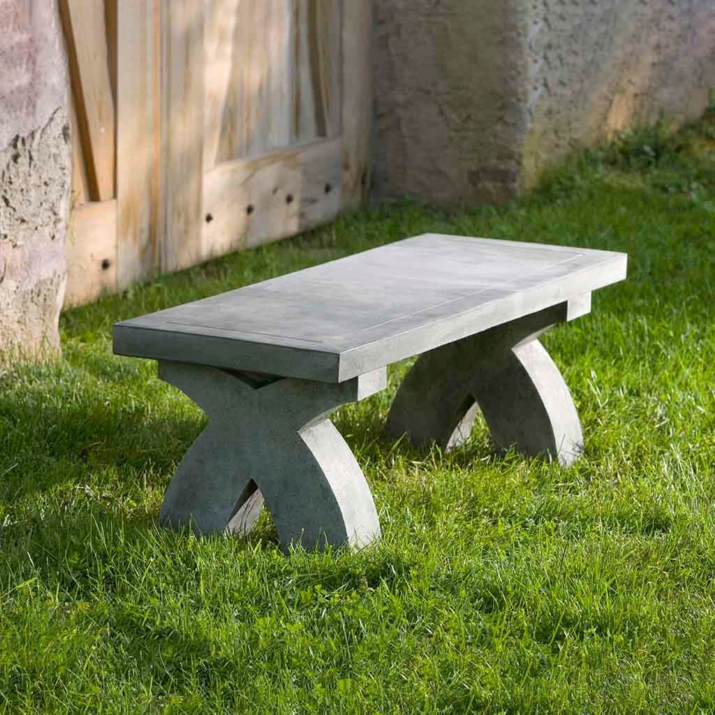 The X Garden Stone Bench