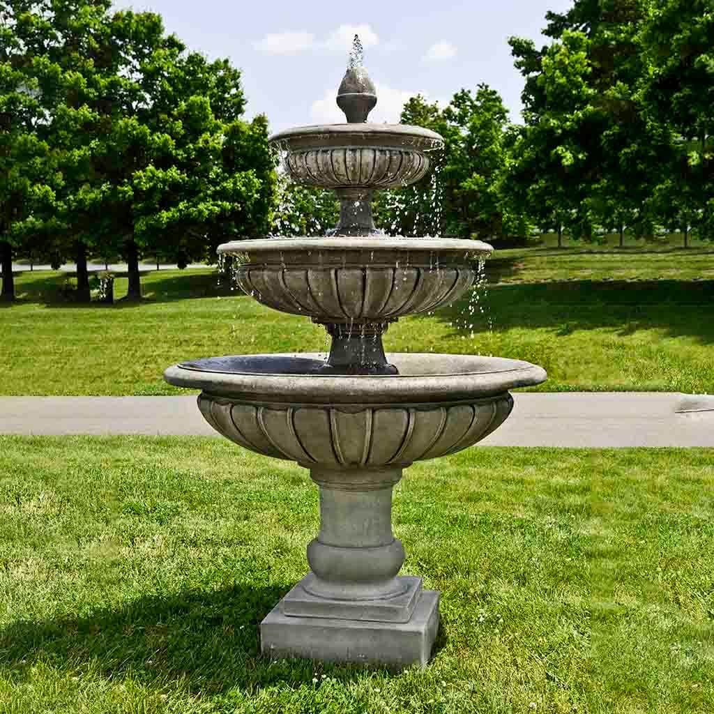 Three Tier Longvue Outdoor Water Fountain