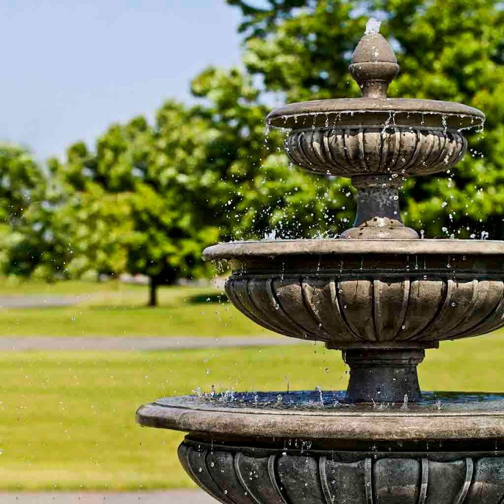 Three Tier Longvue Outdoor Water Fountain