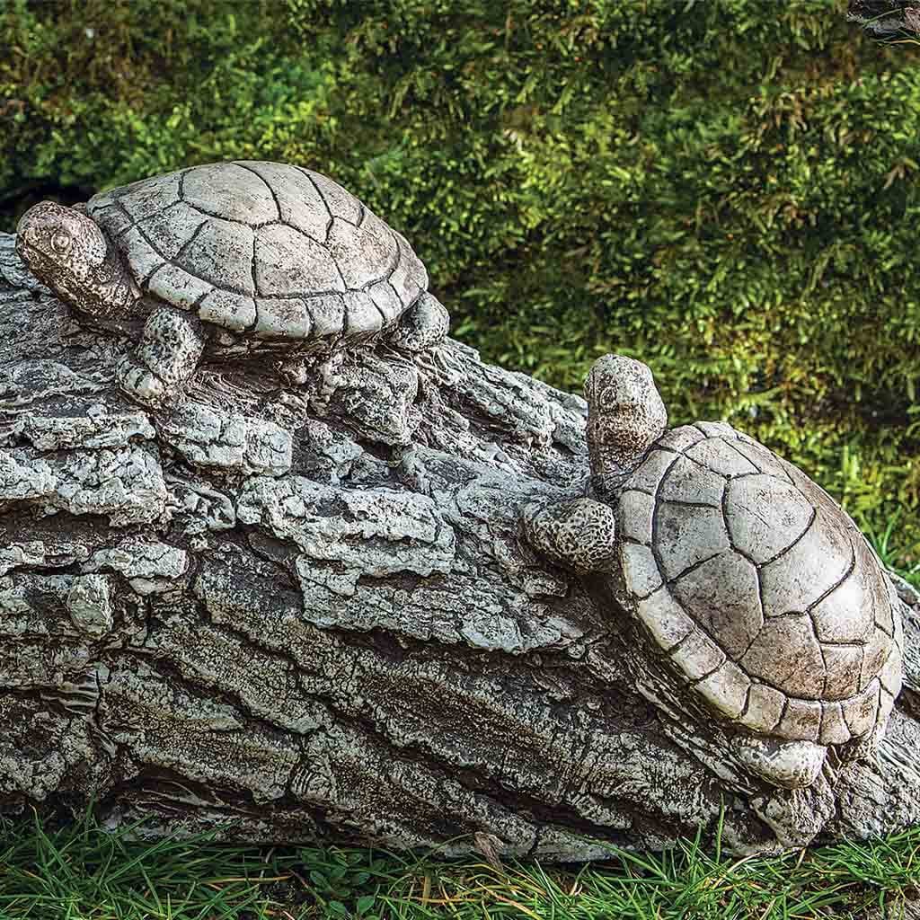 Traffic Jam Cast Stone Garden Statue | Turtle Statue