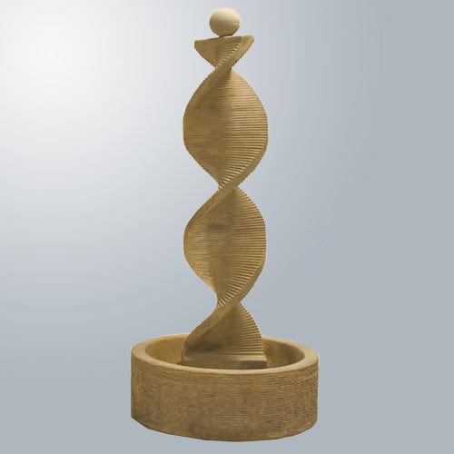 Water Spiral with Round Bowl and Ball Finial