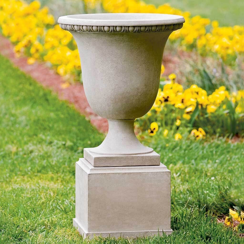 Williamsburg Egg & Dart Urn On Classic Short Pedestal