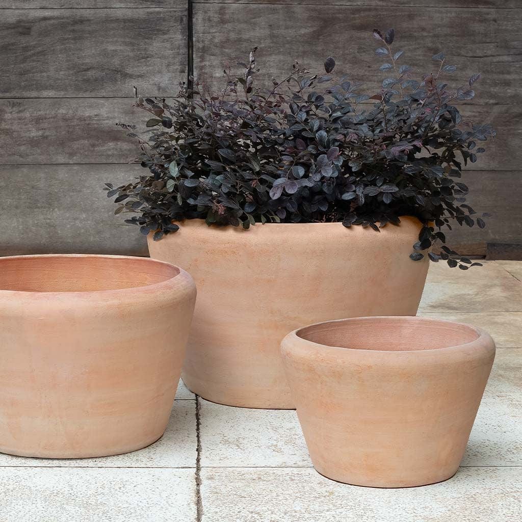 Whitby Terra Cotta Planter Set of 3 in Terra Cotta Finish