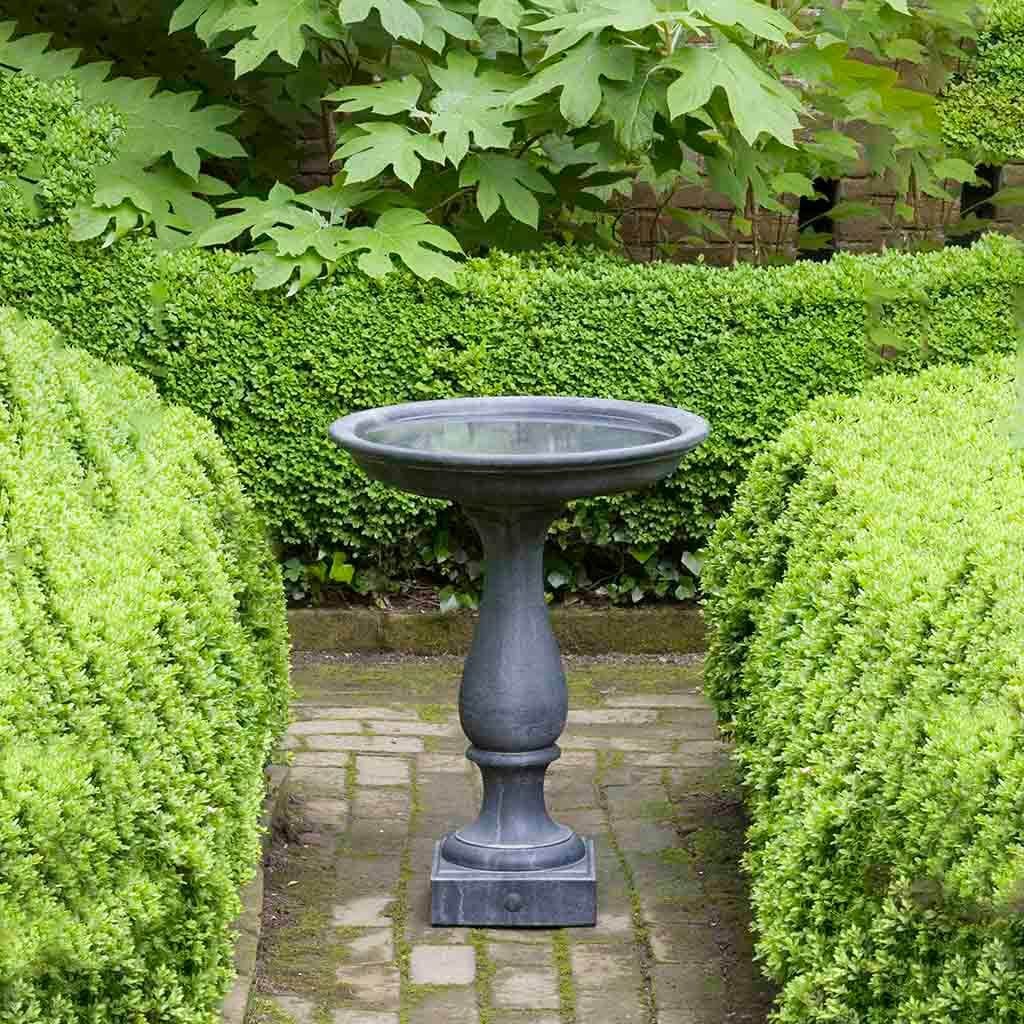 Williamsburg Candlestand Cast Stone Birdbath