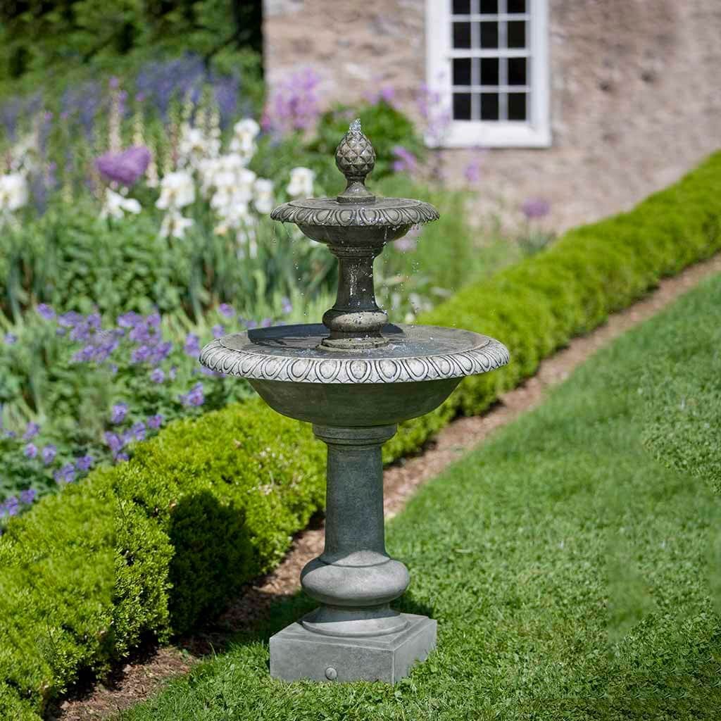 Williamsburg Pineapple 2 Tier Garden Water Fountain