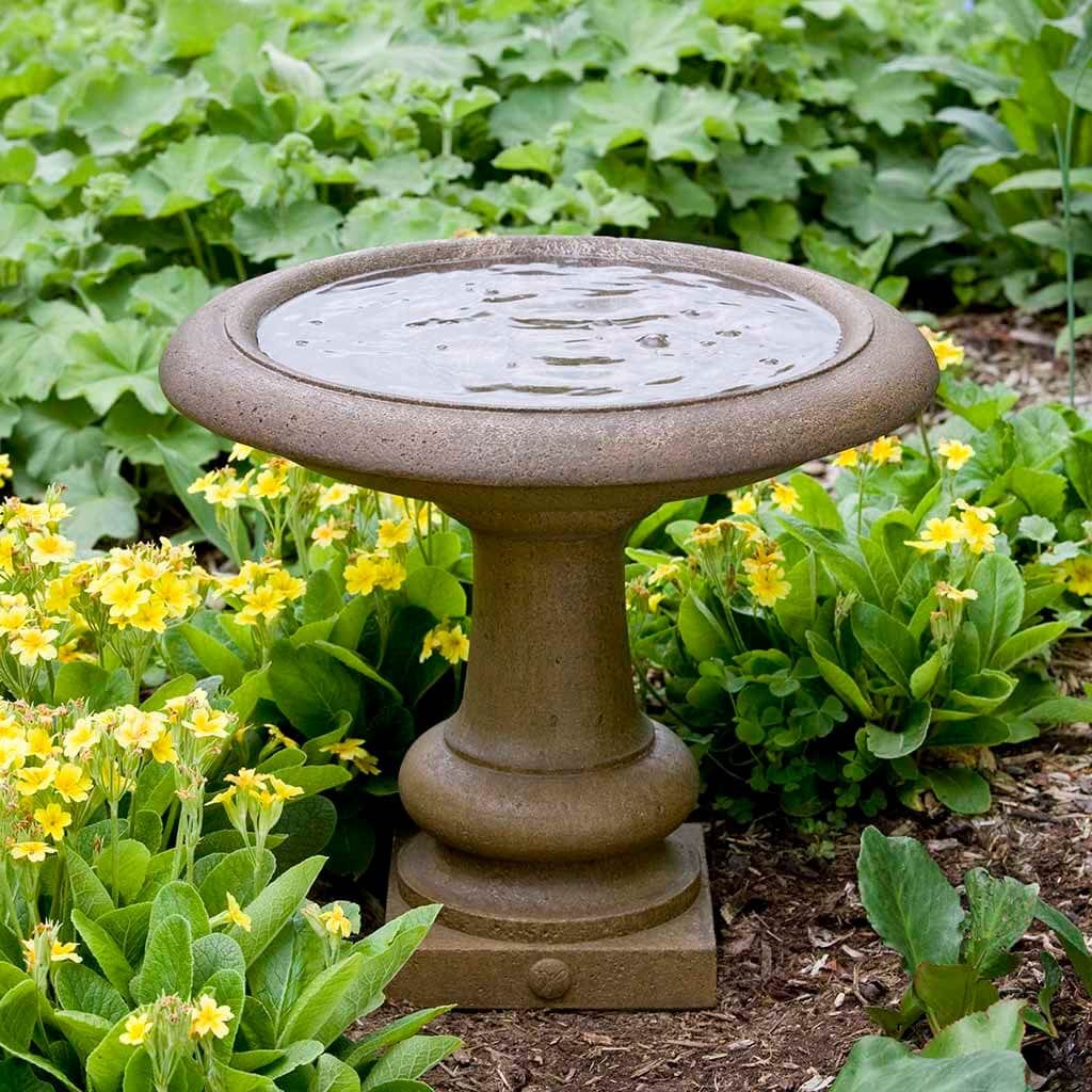 Williamsburg Summer House Cast Stone Birdbath
