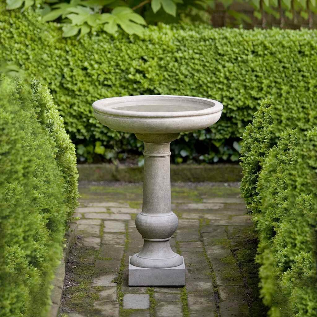 Williamsburg Tea Table Cast Stone Birdbath