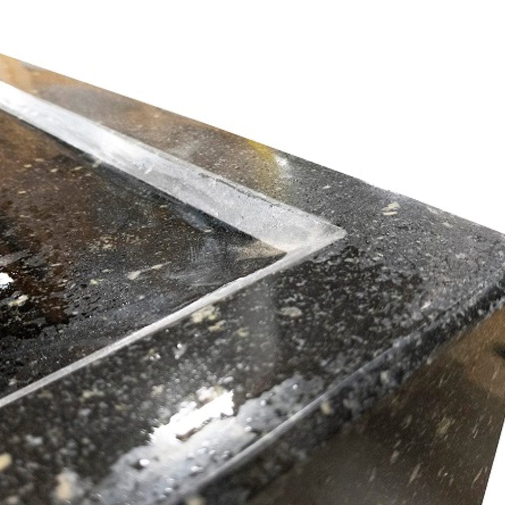 Yoshida Square Stone Fountain Polished Sides - Outdoor Art Pros