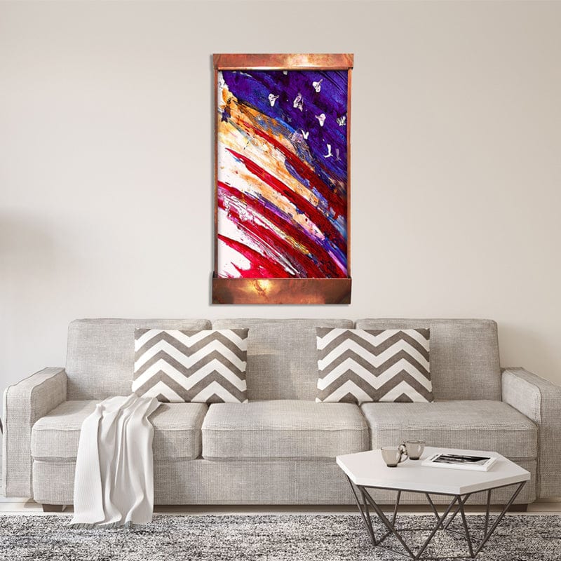 Flag Abstract Galaxy Fountain