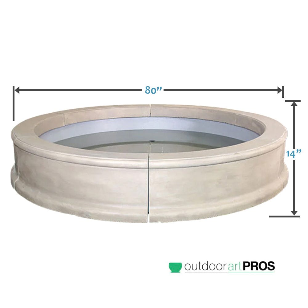 Giannini Fountain Grand Easy Basin - Outdoor Art Pros