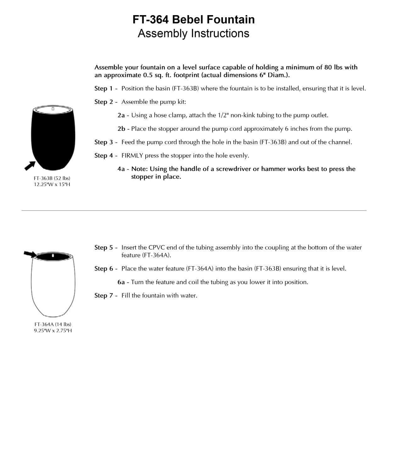 Bebel Cast Stone Fountain