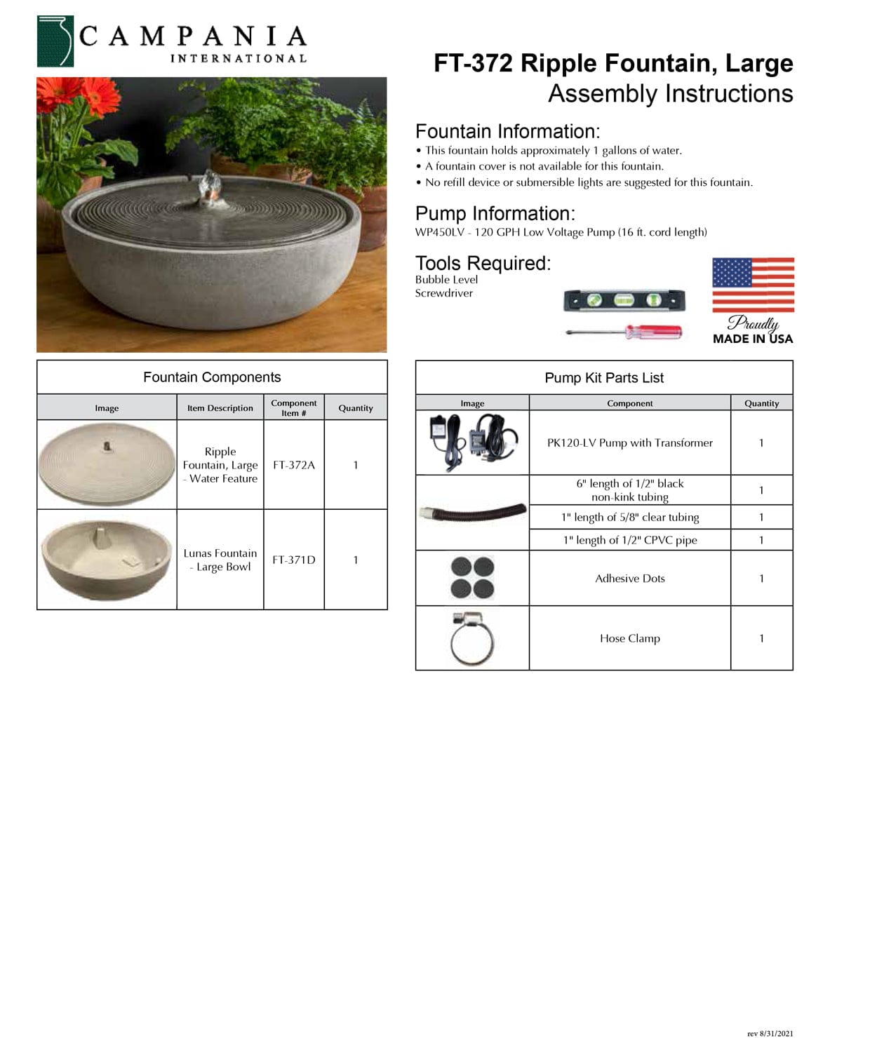 Ripple Fountain - Large