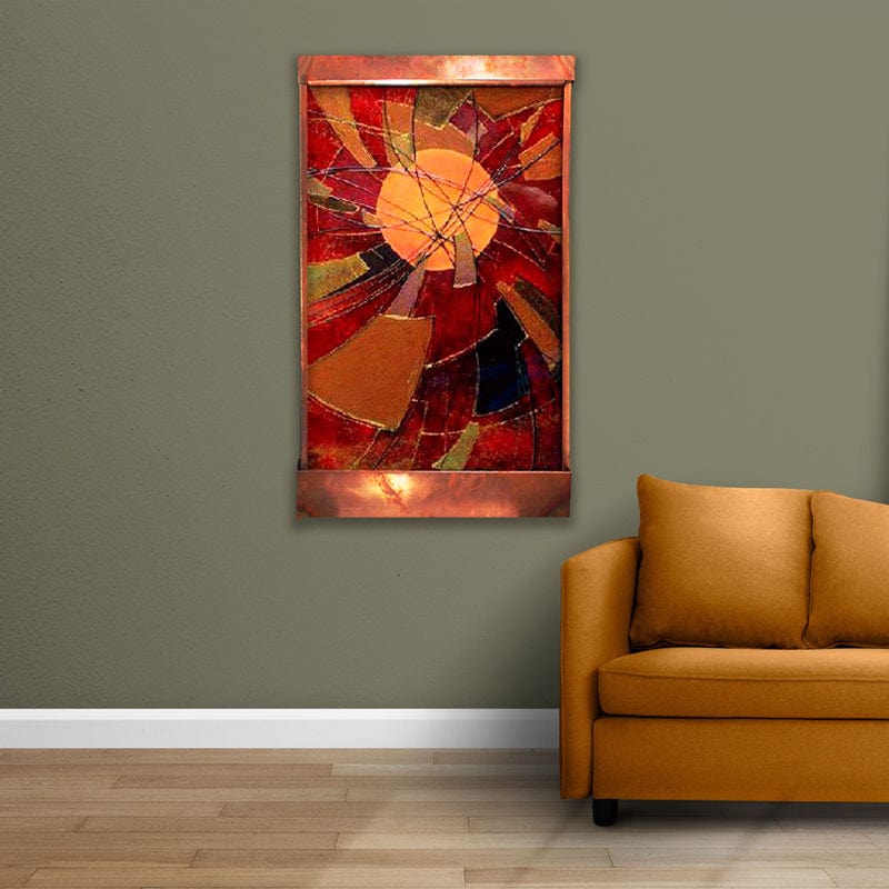 Spirals of the Sun Wall Fountain