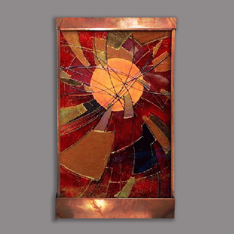 Spirals of the Sun Wall Fountain