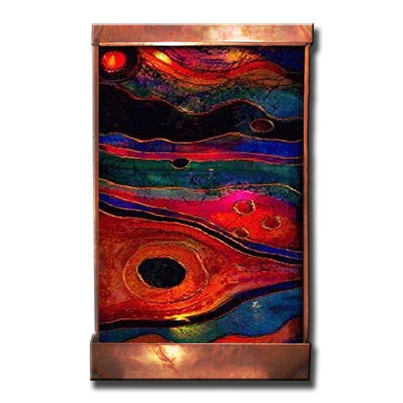 Stained Landscape Wall Fountain