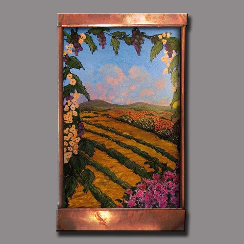 Vineyard in June Wall Fountain