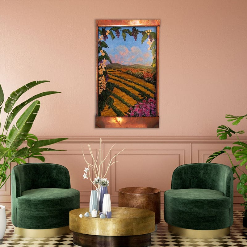 Vineyard in June Wall Fountain