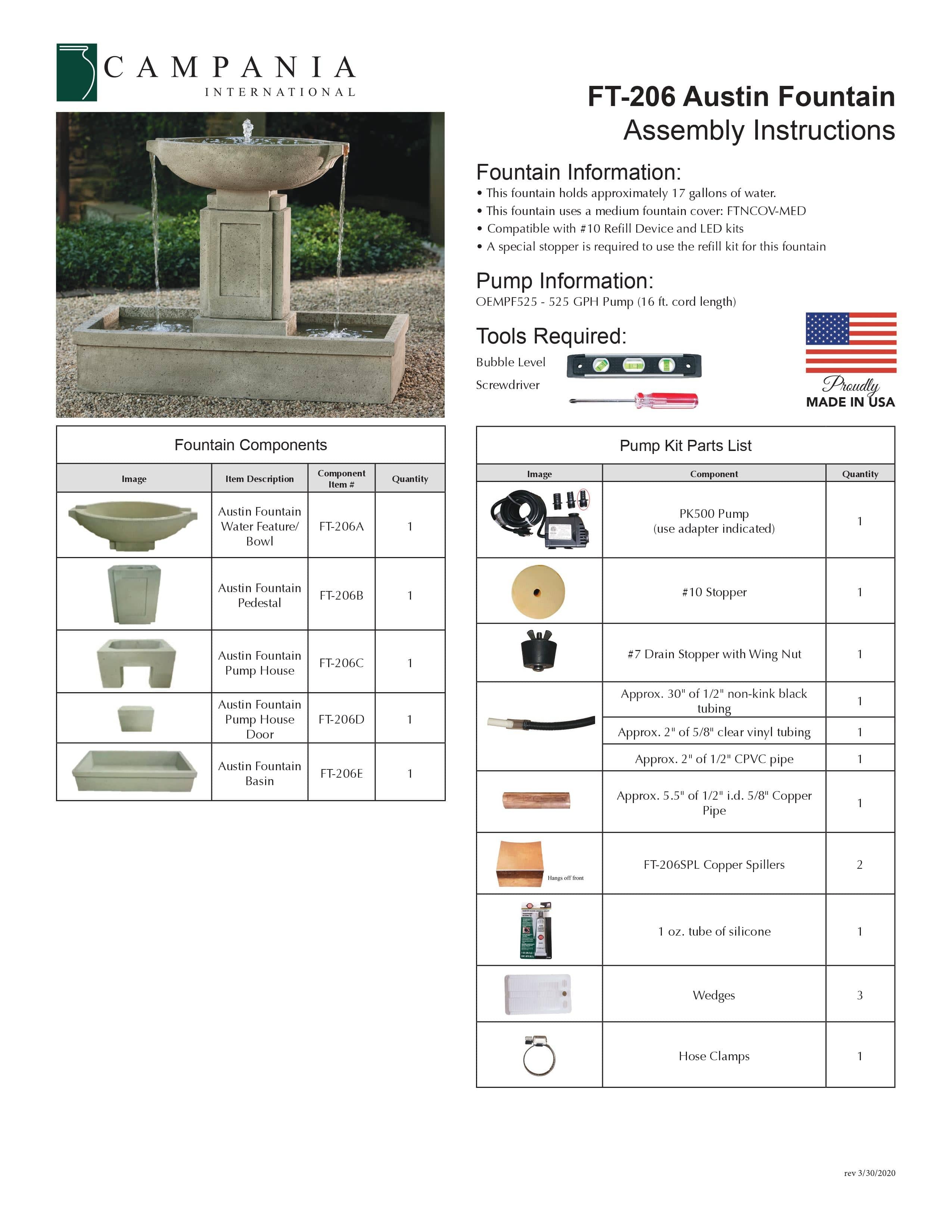 Austin Modern Water Fountain - Outdoor Art Pros