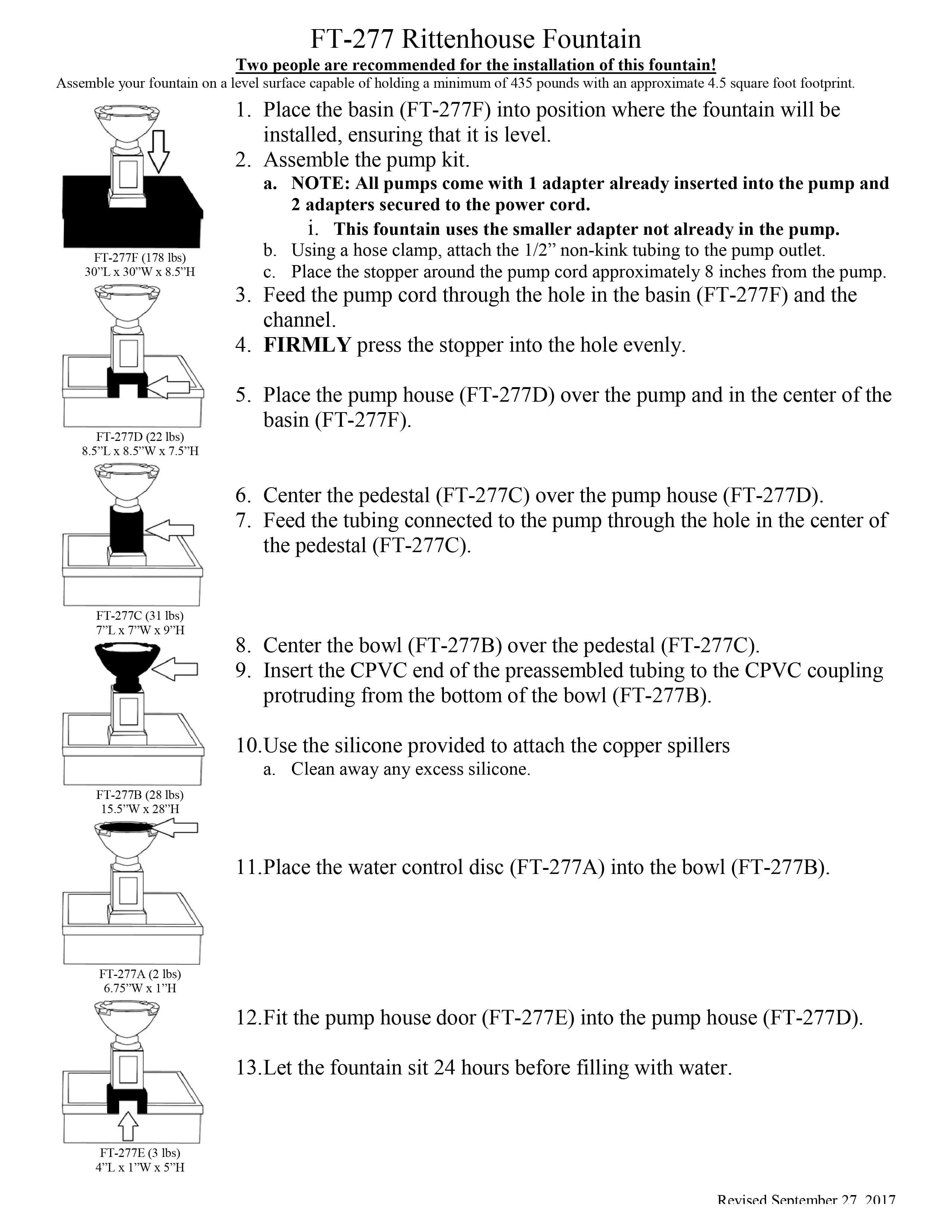Rittenhouse Garden Water Fountain