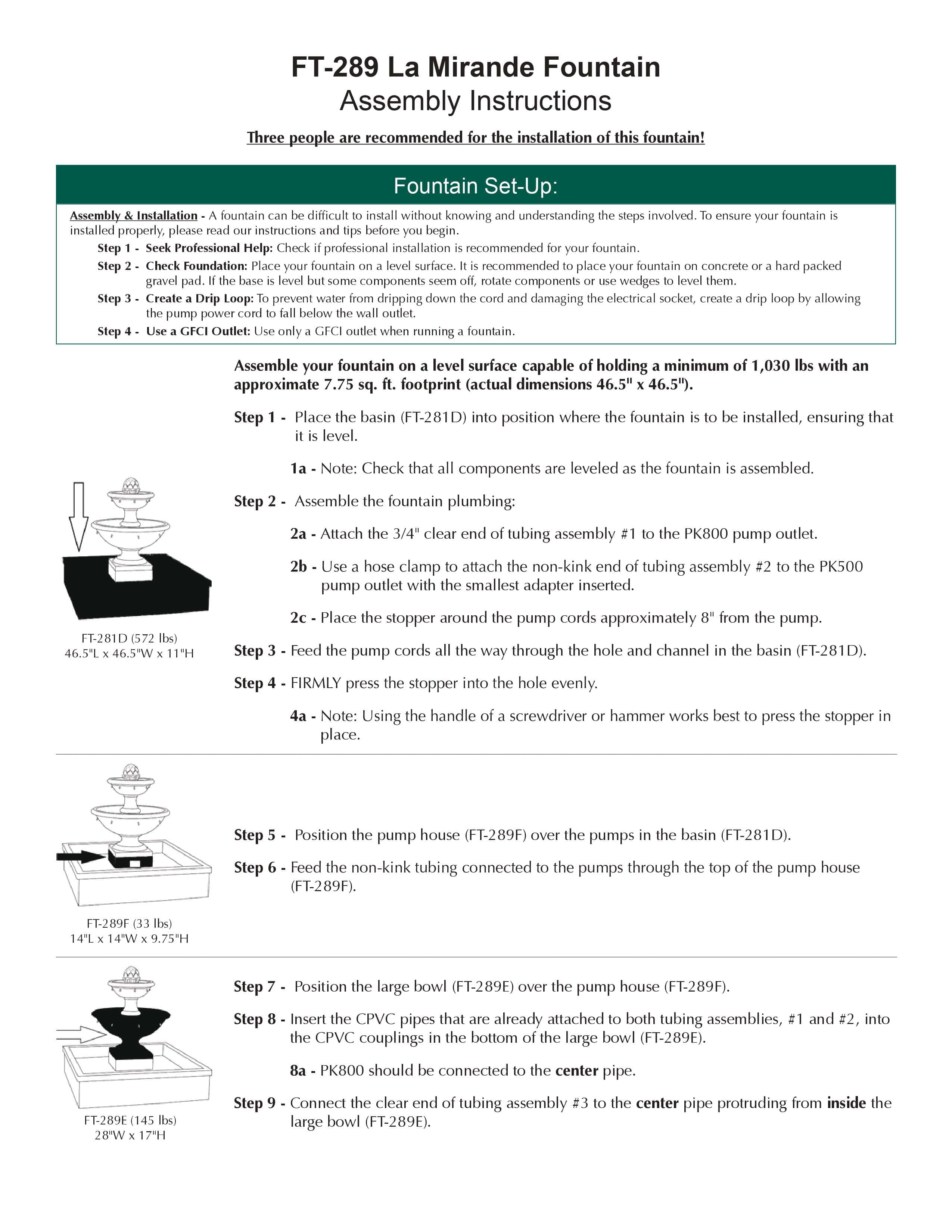 La Mirande Fountain - Outdoor Art Pros
