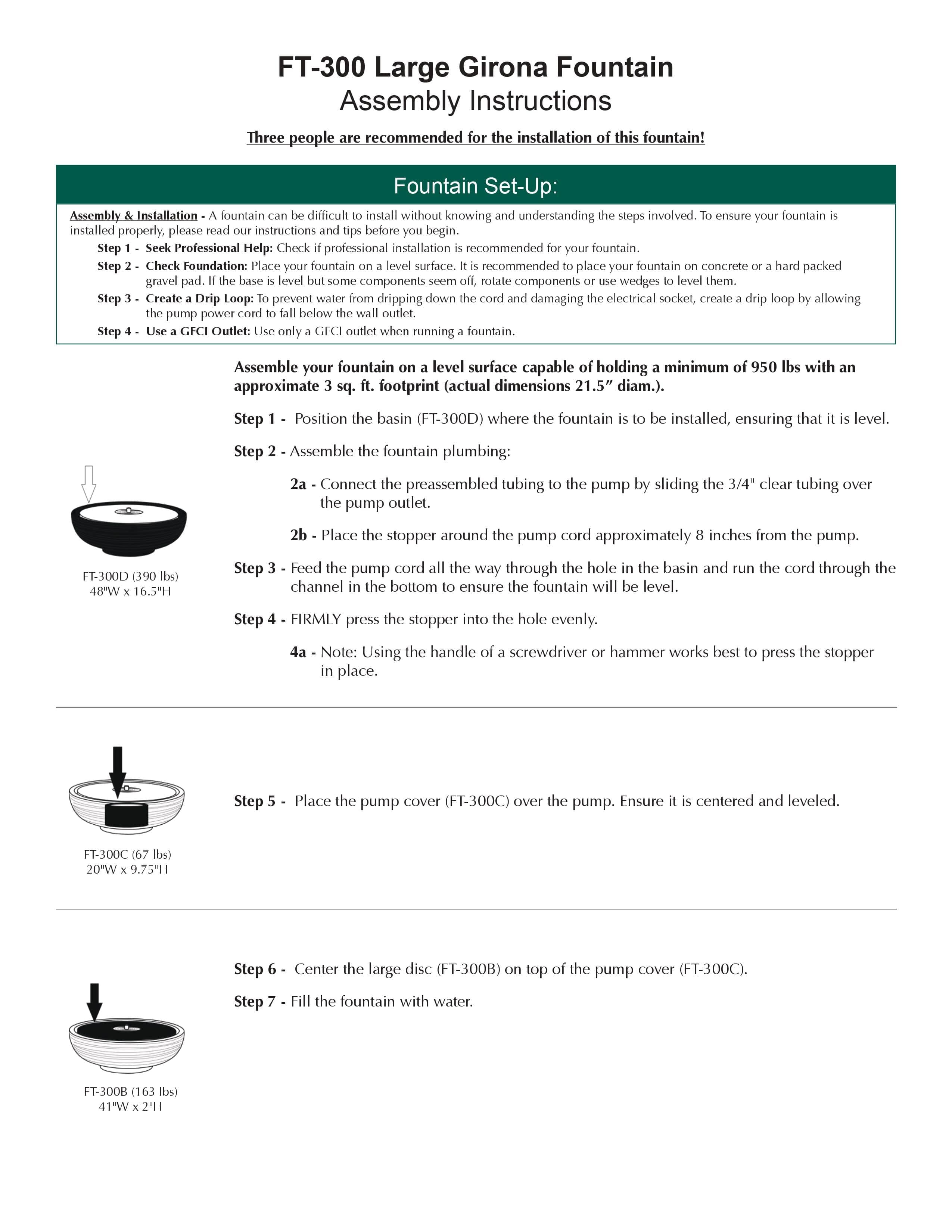 Large Girona Garden Fountain - Outdoor Art Pros