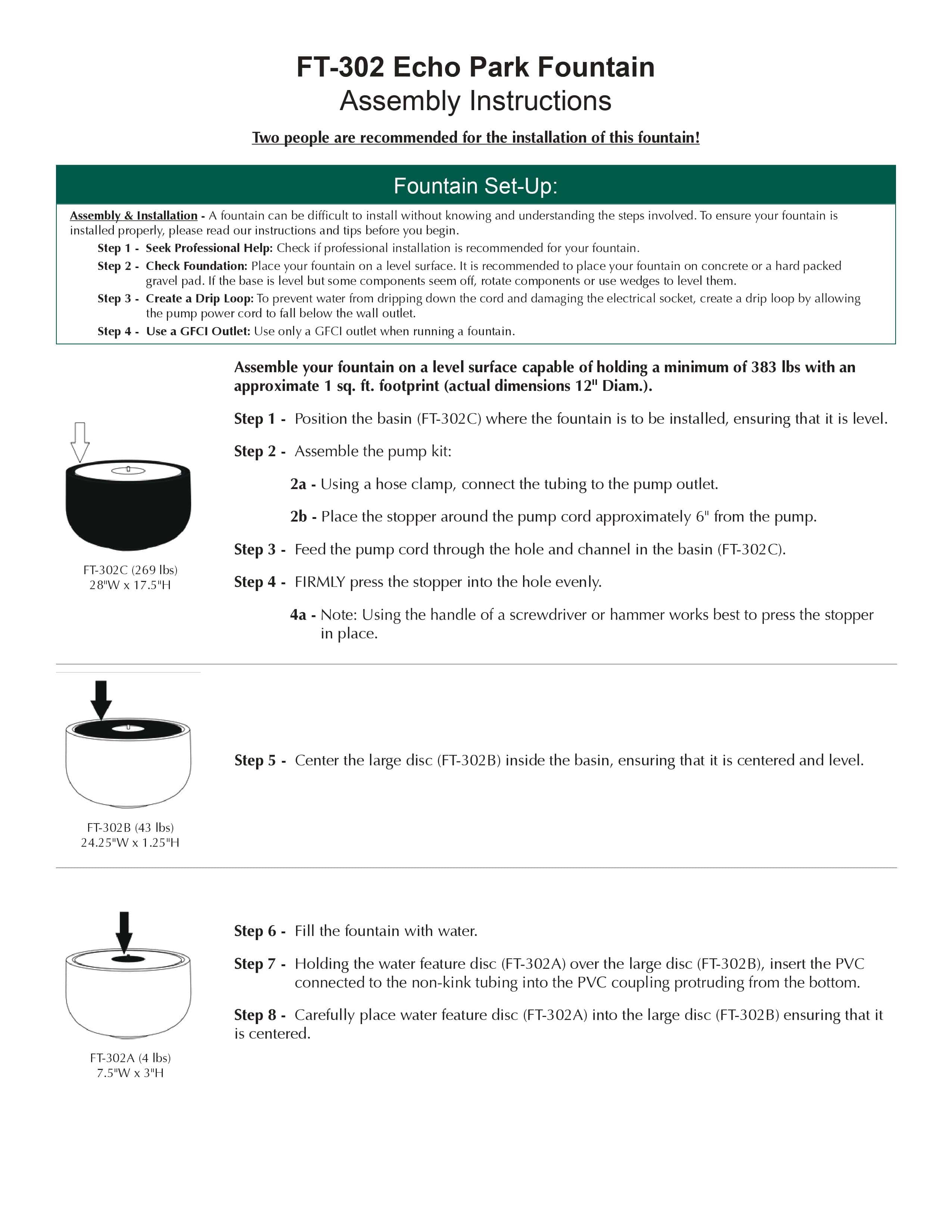 Echo Park Garden Fountain - Outdoor Art Pros
