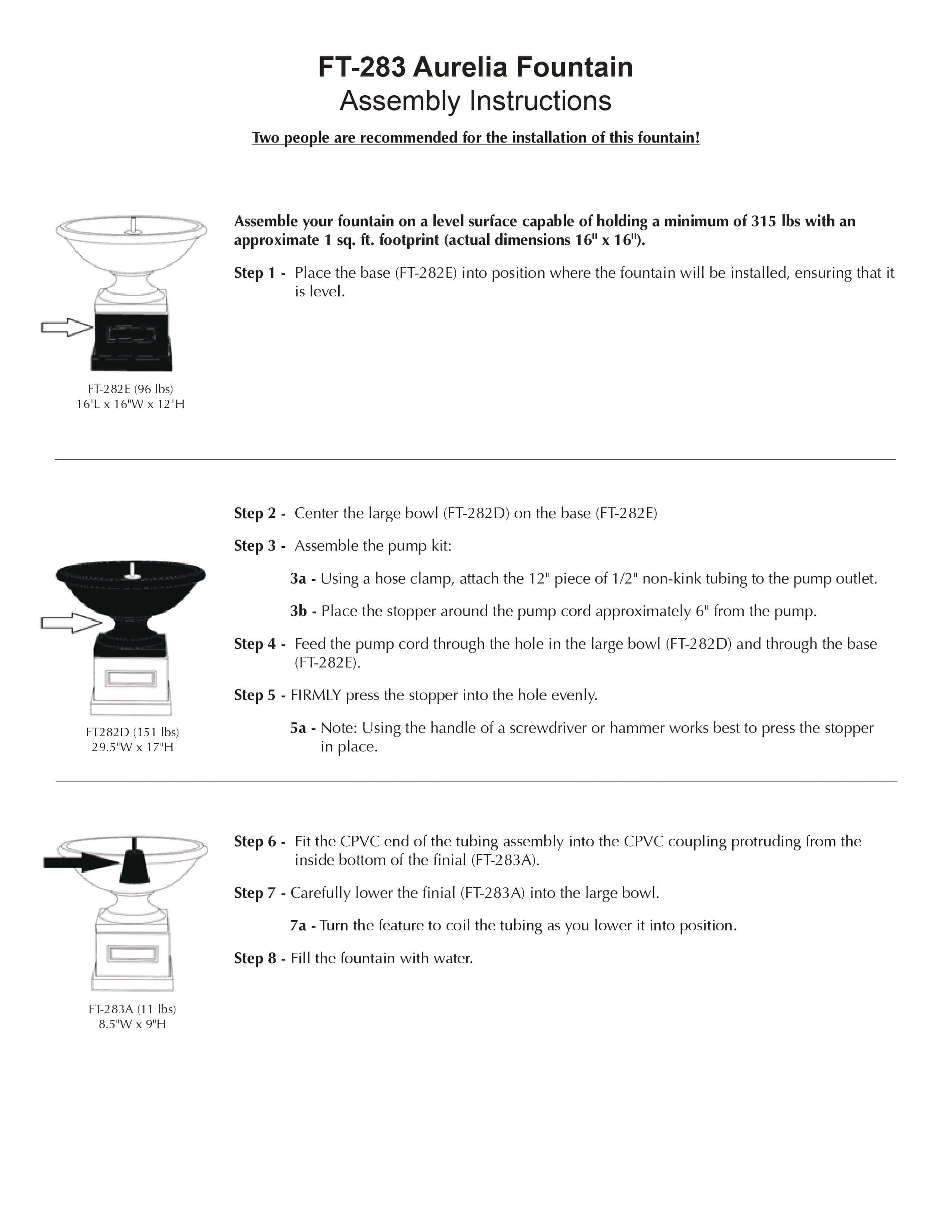 Aurelia Garden Fountain - Outdoor Art Pros