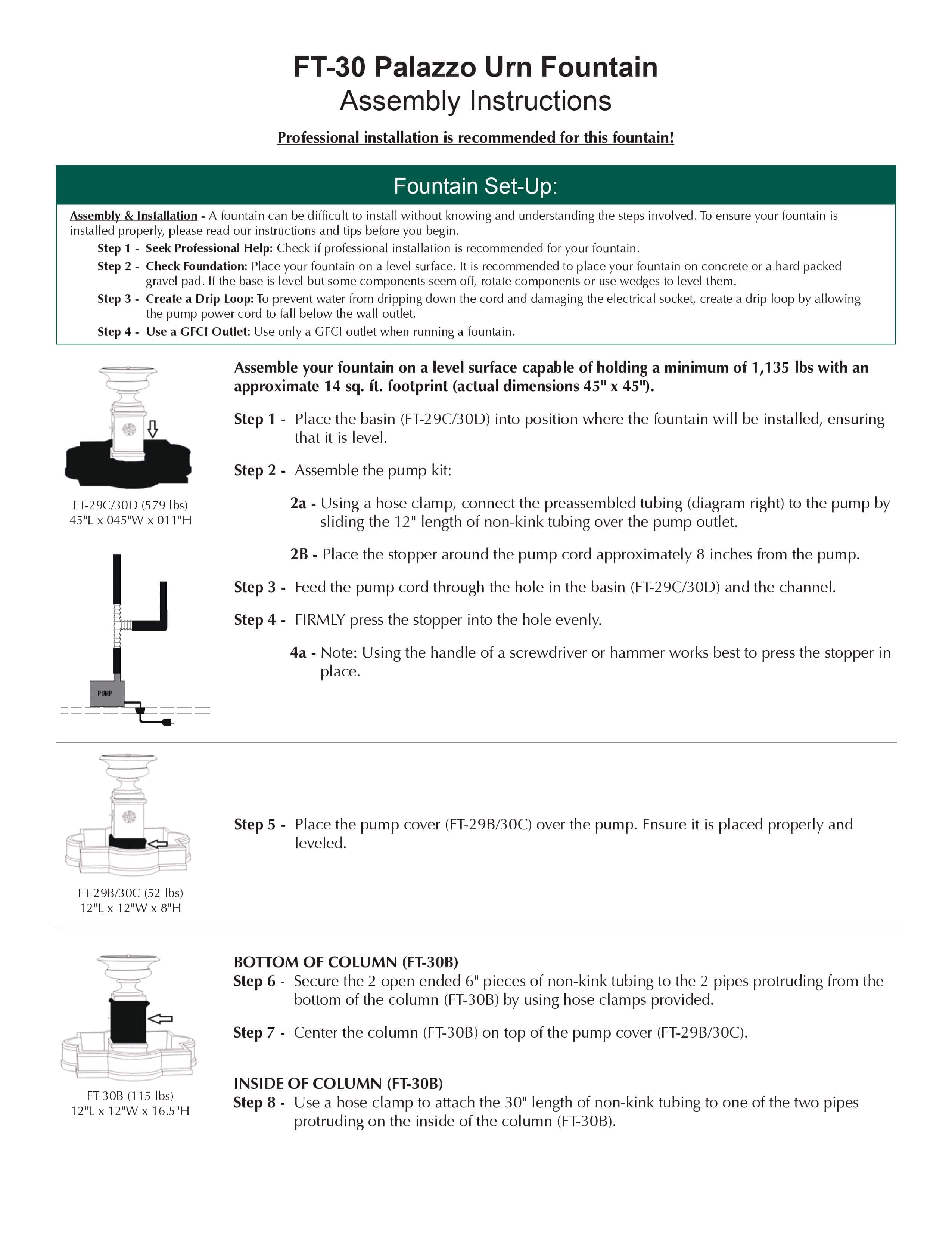 Palazzo Urn Outdoor Water Fountain - Outdoor Art Pros