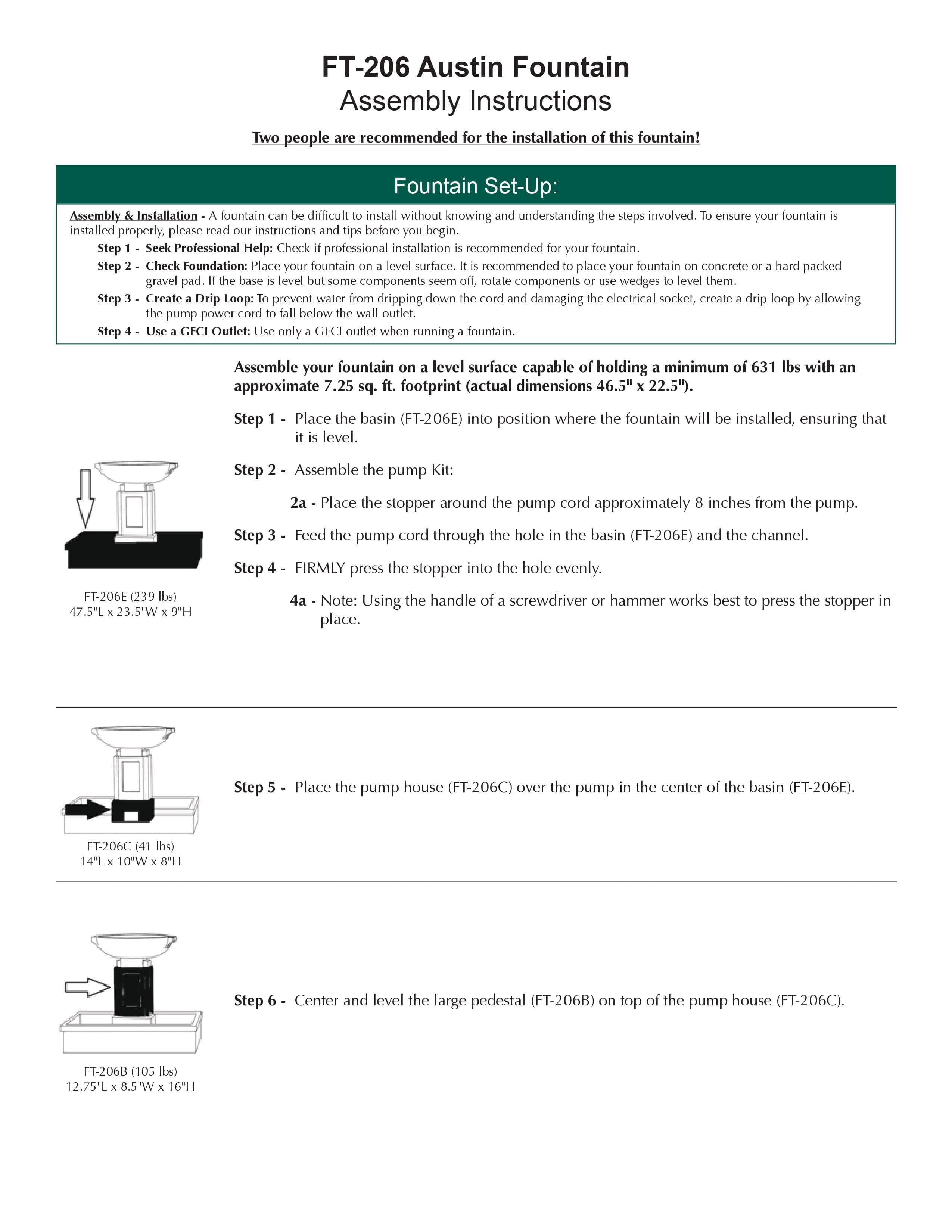 Austin Modern Water Fountain - Outdoor Art Pros