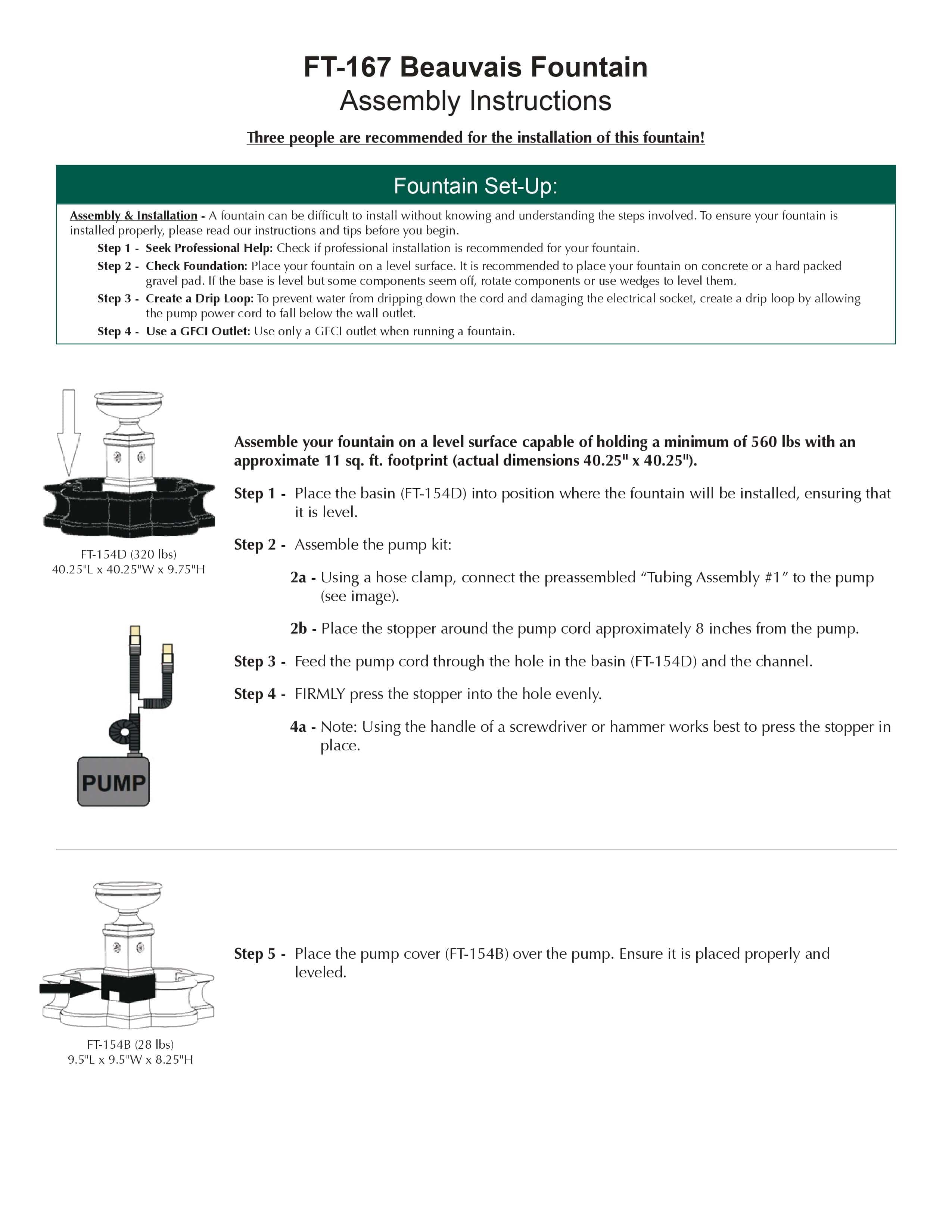 Beauvais Water Fountain - Outdoor Art Pros