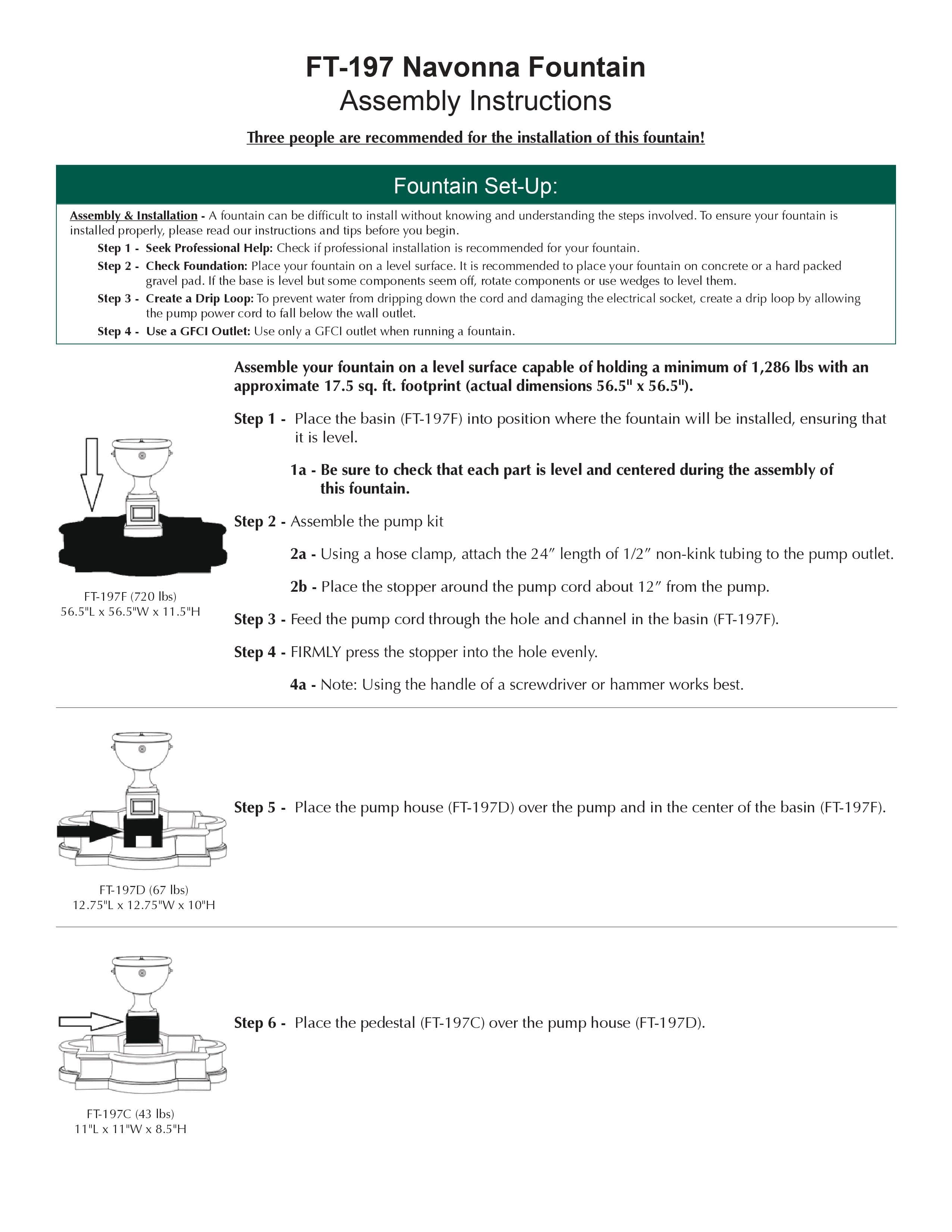 Navonna Outdoor Water Fountain - Outdoor Art Pros