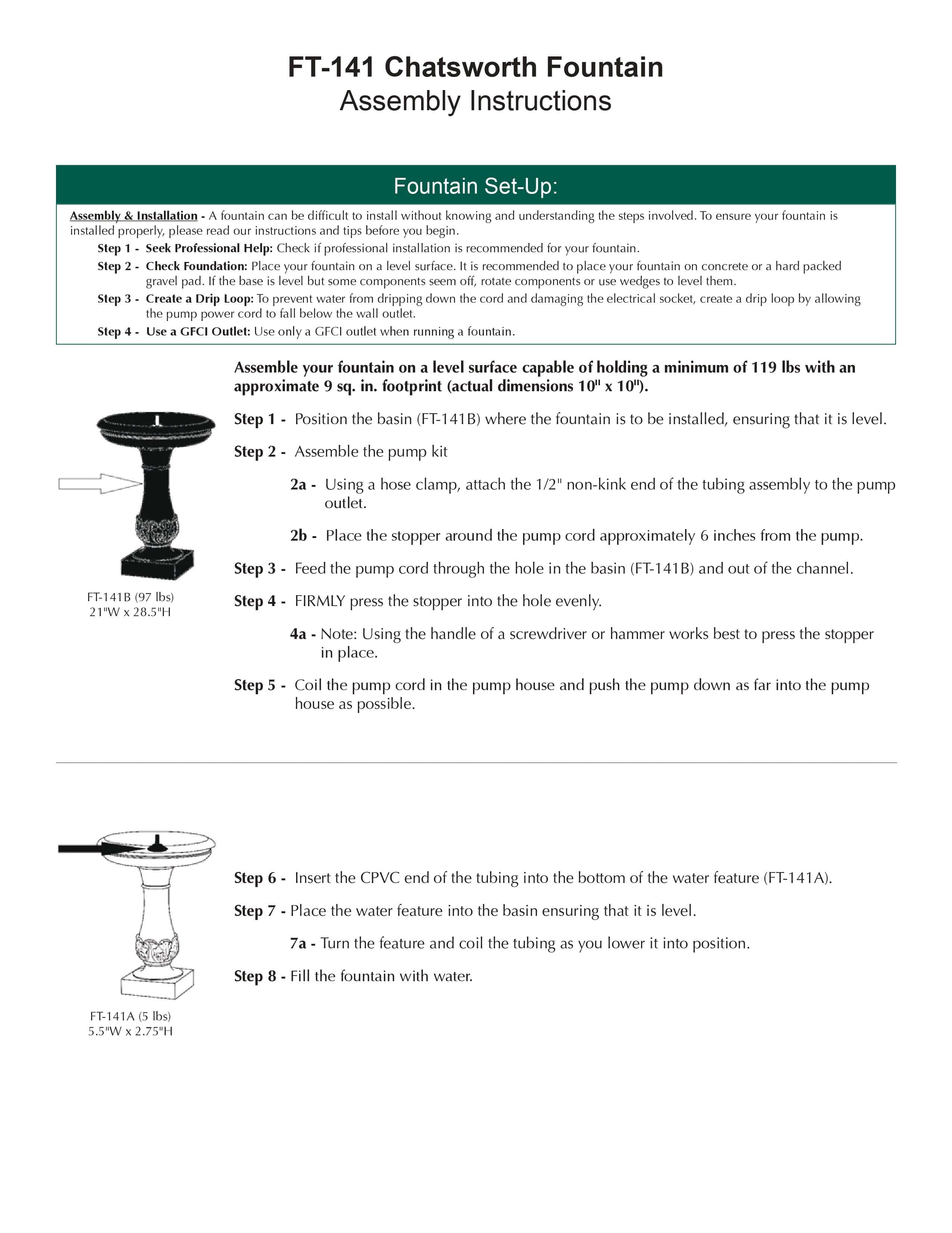 Chatsworth Water Fountain - Outdoor Art Pros